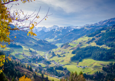 Aussicht von der Schlick Hütte